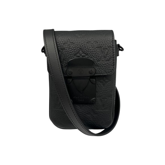 Louis Vuitton S-Lock Vertical Wearable Wallet Shoulder Bag M81524 Leather Men's - Picture 1 of 10